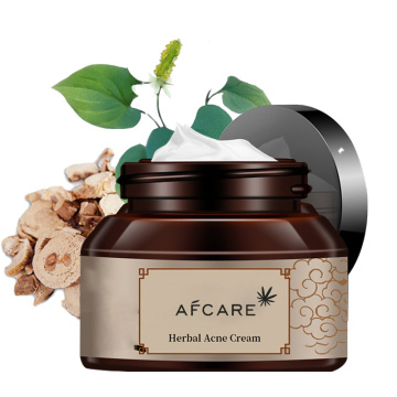 Réparer l&#39;acné crème à base de plantes Anti-taches traitement de l&#39;acné cicatrice crème points noirs rétrécir les pores OEM crème pour le visage fabrication